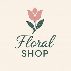 Ejemplo de logotipo para una floristería por Pedro Lara Art
