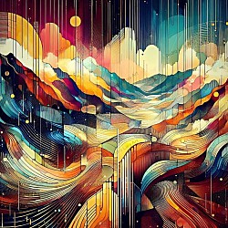 Paisaje de Sueños Abstractos-Ref: 43069131