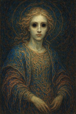 El Testigo del Umbral Silente - 80 cm x 80 cm