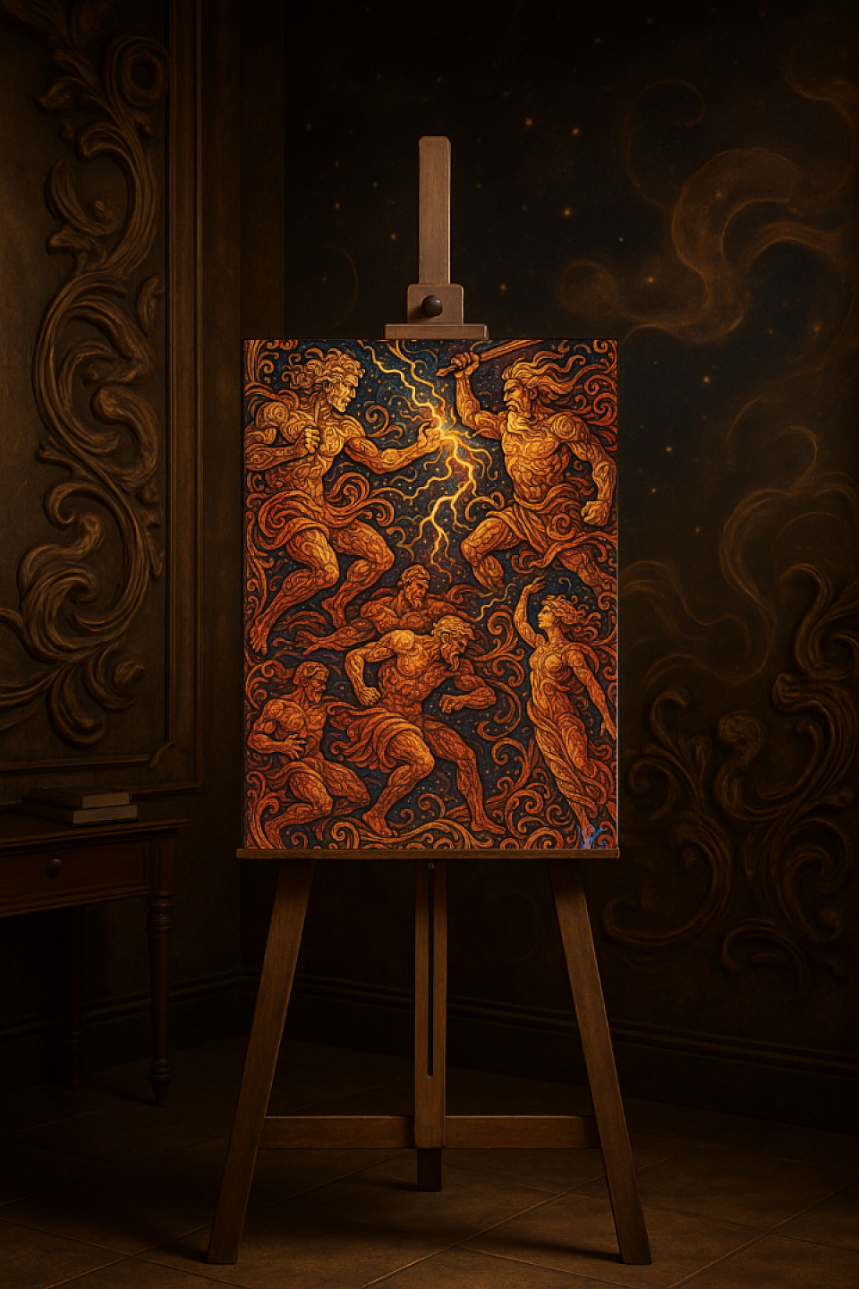 El Juicio de los Titanes - 100 cm x 75 cm