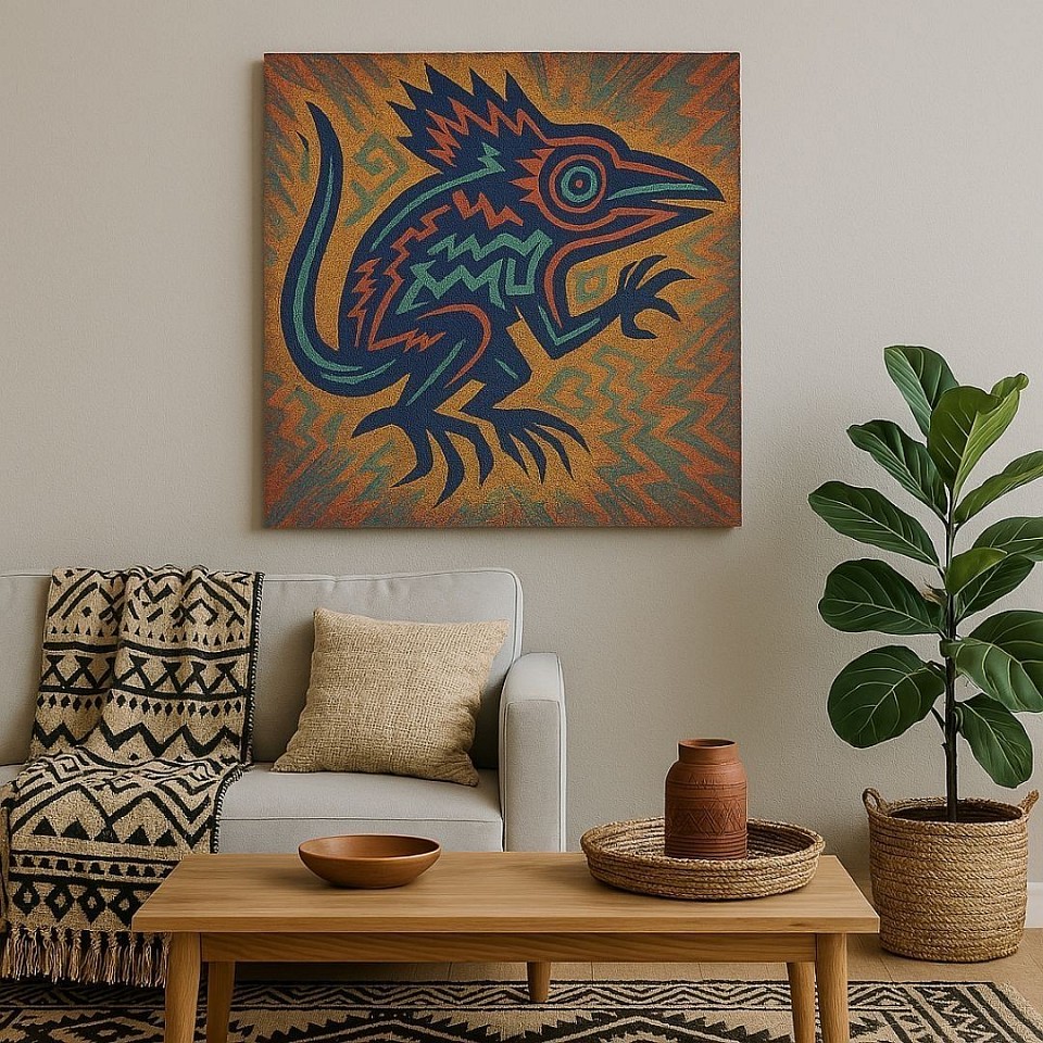 Impresión en Lienzo de una obra de arte digital de la colección 